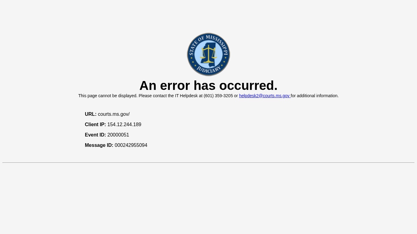 Mississippi Judiciary Public Access